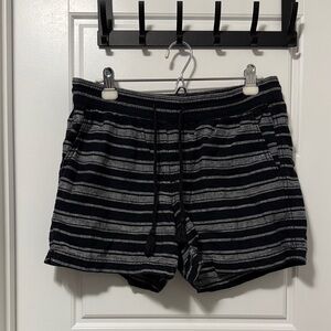 Striped Black and Gray women's Shorts